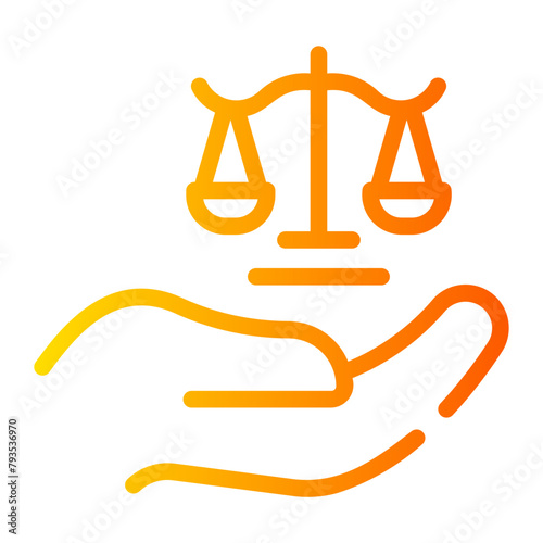 court Line Gradient Icon