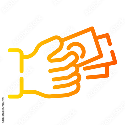 bribe Line Gradient Icon