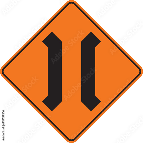 puente angosto, icono, vector, señal de prevención, símbolo, señal color naranja, silueta, ilustración, pictograma, rombo, preventivo, naranja, señales, imagen, indicar, norma, normatividad, anuncio, 