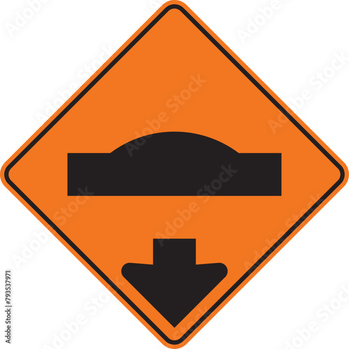 ubicación de resalto, icono, vector, señal de prevención, símbolo, señal color naranja, silueta, ilustración, pictograma, rombo, preventivo, naranja, señales, imagen, indicar, norma, normatividad, anu