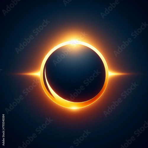 Total solar eclipse diamond icon