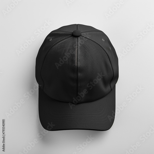 black leather bag with cap