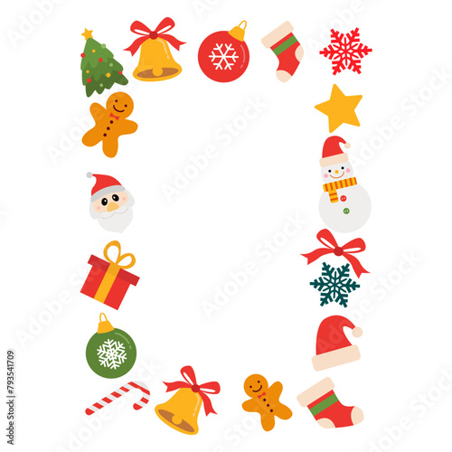 Christmas Theme Frame Element