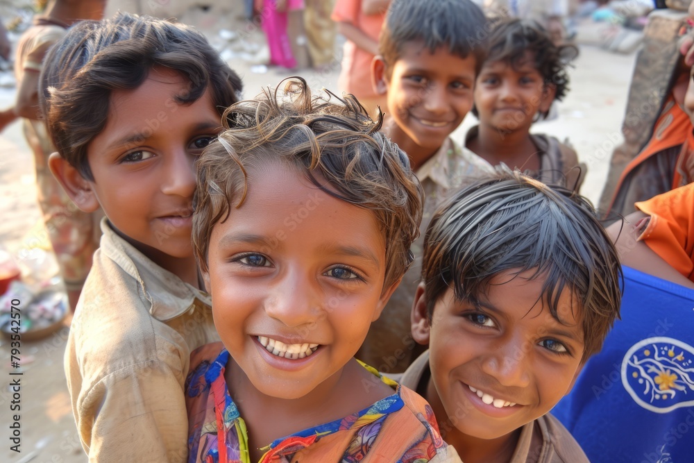 Children of the Pashupatinath temple Children of the Pashupatinath temple