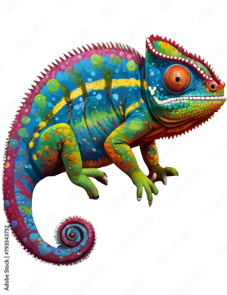 chameleon isolated chameleon isolated