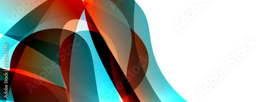 An artistic azure background featuring vibrant aqua, electric blue, and magenta tints and shades. Circles and lines reminiscent of automotive lighting on a sleek glass canvas