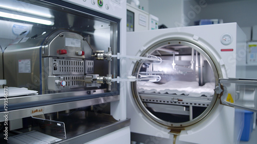 : A laboratory autoclave sterilizing equipment, © Muhammad