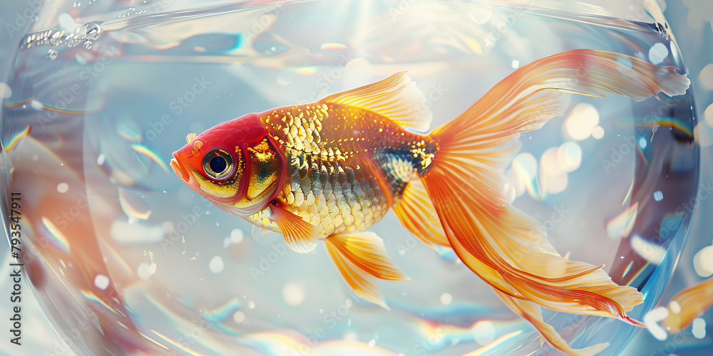 Fishbowl Effect: The Fish in a Bowl and Constant Observation - Imagine a fish in a bowl, symbolizing the feeling of constant observation experienced by animals in labs