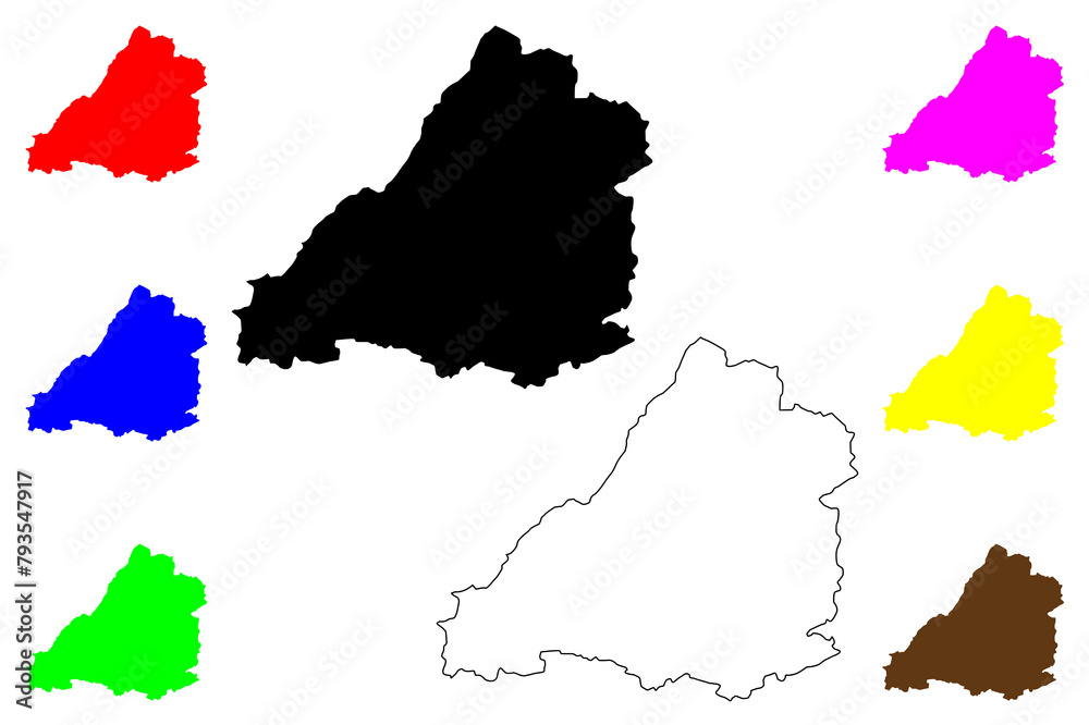 Avon county (United Kingdom, non-metropolitan and ceremonial county of England) map vector illustration, scribble sketch Avon map Avon county (United Kingdom, non-metropolitan and ceremonial county of England) map vector illustration, scribble sketch Avon map
