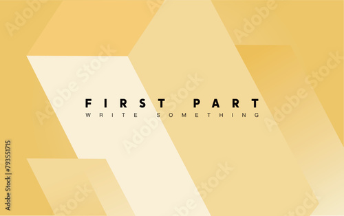 Vibrant Geometric Play: Artistic Abstract with Yellow Accents & Inspirational Message