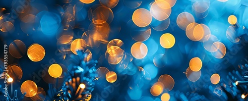 Christmas lights, blurred, blue, blurry, bokeh, blur, blurring, blur. photo