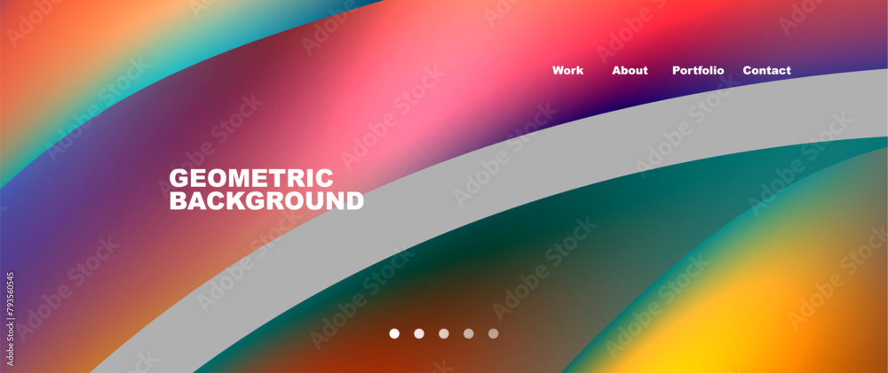 A closeup view of a geometric background with a rainbow of colors including magenta and electric blue circles. It resembles a credit card design using modern technology A closeup view of a geometric background with a rainbow of colors including magenta and electric blue circles. It resembles a credit card design using modern technology