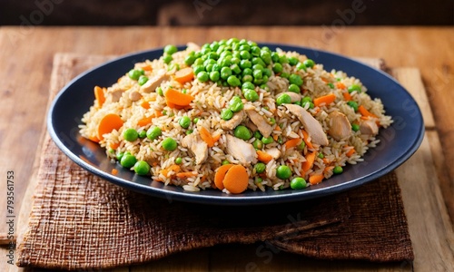 "Delectable Delights: Savory Chicken Fried Rice - A Feast for the Eyes"