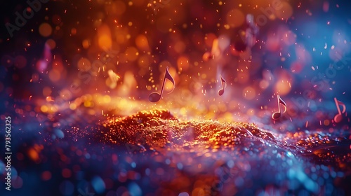 A fire and water background with some light.