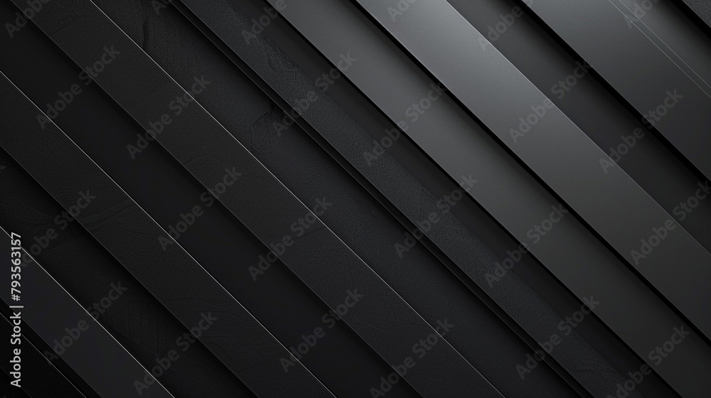 A minimalist pattern of thin, diagonal stripes in alternating shades of matte black and glossy black, creating a subtle yet striking abstract. A minimalist pattern of thin, diagonal stripes in alternating shades of matte black and glossy black, creating a subtle yet striking abstract.