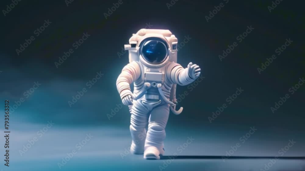 An astronaut potrer in space and floating because there is no gravity An astronaut potrer in space and floating because there is no gravity