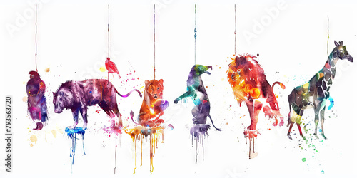 Puppeteer's Strings: The Animal with Manipulated Movements and Controlled Actions - Picture an animal with manipulated movements, symbolizing the control exerted over animals in experiments