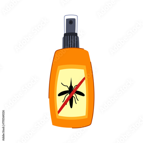 ant insect repellent cartoon. bee hornet, gnat chigger, flea lice ant insect repellent sign. isolated symbol vector illustration