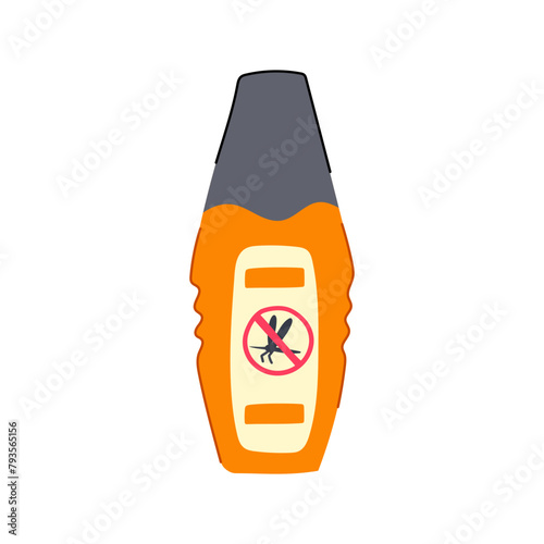 gnat insect repellent cartoon. chigger flea, lice bedbug, cockroach moth gnat insect repellent sign. isolated symbol vector illustration