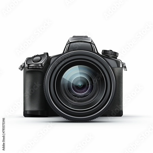 Magnificent Nikon Cameras isolated on white background photo
