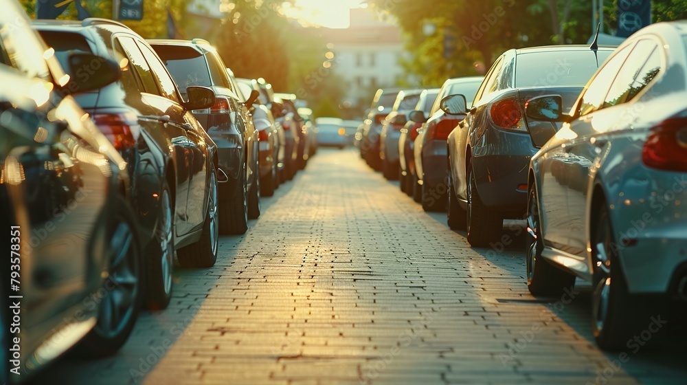 Obraz premium Parking Perks: Used Cars, Rentals, and Insurance Services at Your Fingertips