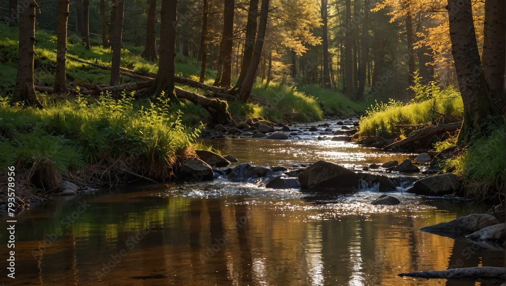 river in the forest