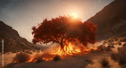 inspired burning bush photo