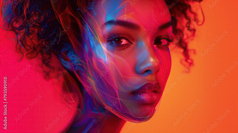 digital art images of a girl with glowing scales on her face
digital art images of a girl with glowing scales on her face