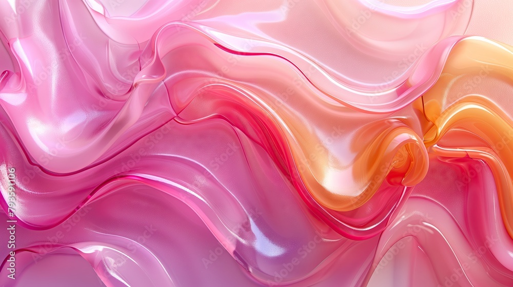 Obraz premium abstract background with pink waves
