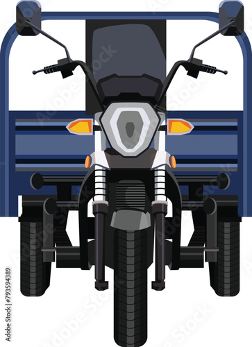 tricycle vector template design , White background