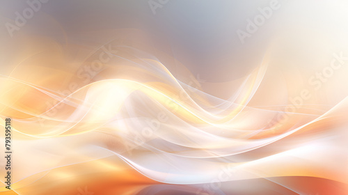 Mysterious light smoke flows as abstract background Gentle transparent crumpled fabric pattern 