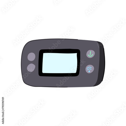 wireless travel router cartoon. connectivity hotspot, device small, lightweight convenient wireless travel router sign. isolated symbol vector illustration