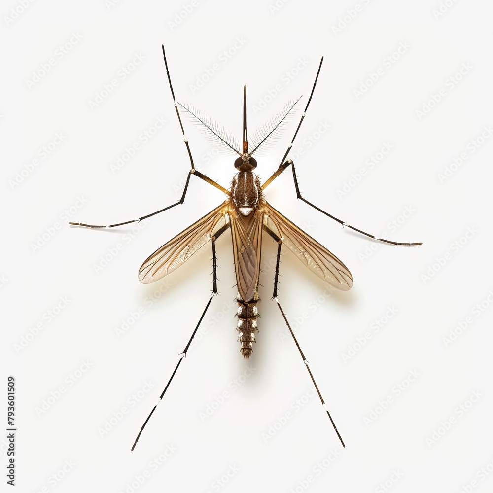 Beautiful Mosquito isolated on white background Beautiful Mosquito isolated on white background