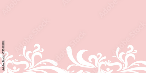 Abstract pink background with elements.