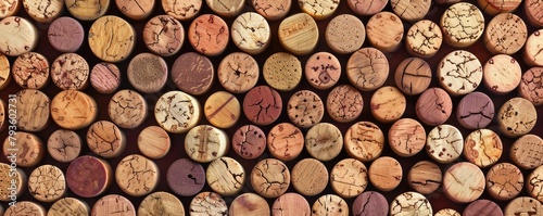 various wine corks in a multitude of colors  showcasing diversity and the joy of winemaking.