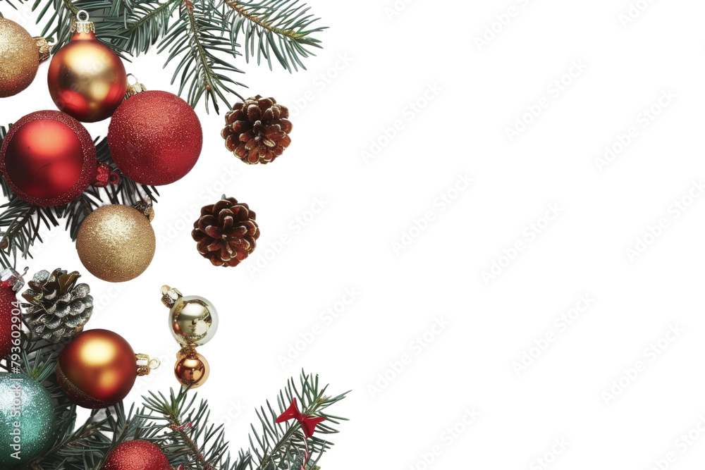 A Group of Christmas Ornaments Hanging From a Tree