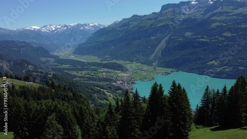 Brienzersee in Switzerland from above. photo