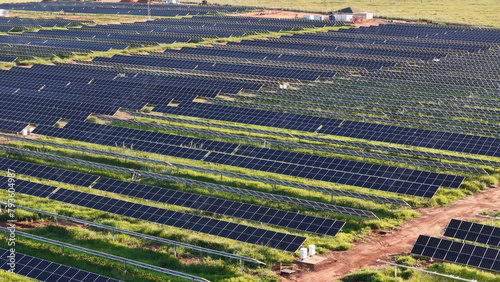 solar energy plant in rural area