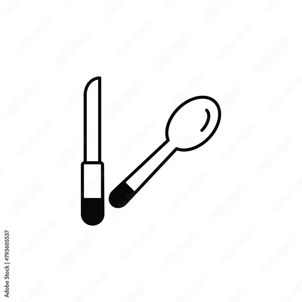 Dinner icon design with white background stock illustration