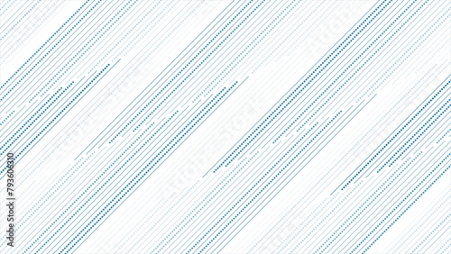 Abstract blue dotted lines pattern geometric background