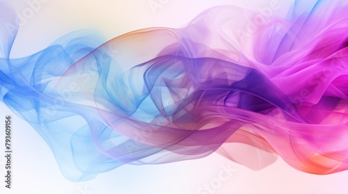 A digital art composition of pastel smoke in abstract form