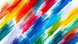 A background of different colorful brushstrokes diagonally 