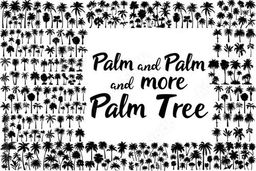 Collection of Palm Trees Silhouette