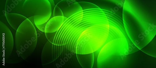 Vibrant electric blue circles with a symmetrical pattern on a black background create a colorful visual effect similar to terrestrial plant graphics, blending art and technology