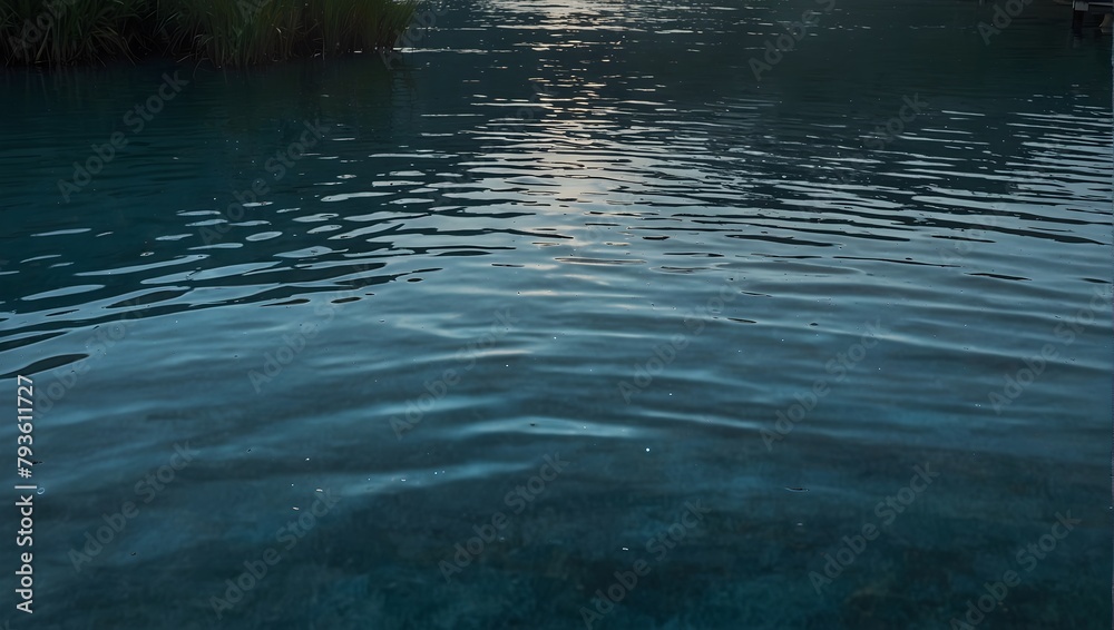 Background featuring serene blue water Generative AI Background featuring serene blue water Generative AI