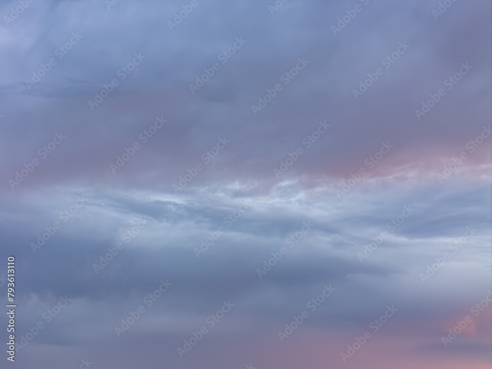 Obraz premium cyan colored clouds with soft highlights