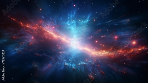 A 3d render of a vibrant hyper space phenomenon