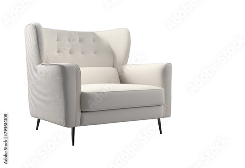 isolated white background armchair 3D modern easy-chair elbow chair seat three-dimensional design furniture interior render rendering rendered stylish style minimalism contemporary