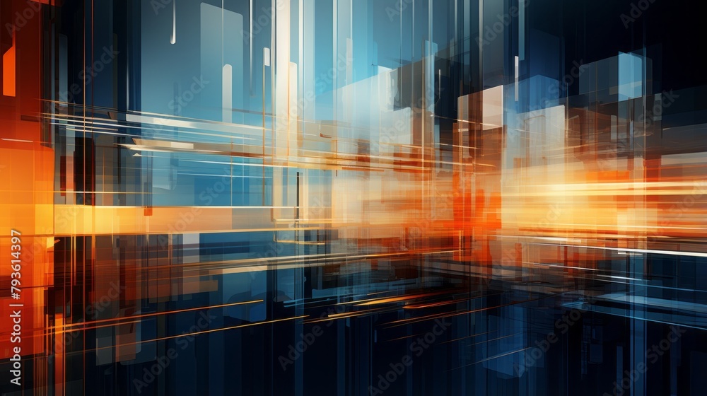 Abstract digital composition exuding a sense of futurism Abstract digital composition exuding a sense of futurism