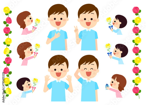 父の日のかわいいイラストセット